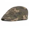 LDSLejr Bawełniana wiosna jesień moda Joker Camouflage druk Newsboy Caps Flat Peaked Cap Men and Women Painter Heret Hats 602609455