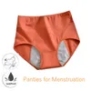 Mutandine per le mestruazioni Mutandine mestruali in cotone Vita alta Culotte Menstruelle Bragas Menstruales Femme Culottes Menstruelles Y0823