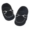Första Walkers Baby Boy Shoes för 0-18m Född Casual Toddler Spädbarn Loafers Bomull Soft Sole Moccasins