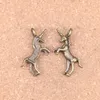 48pcs Antique Silver Bronze Plated unicorn horse Charms Pendant DIY Necklace Bracelet Bangle Findings 35*15mm