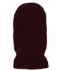Masque de ski de gros en gros tricoté à 3 trous, masque en tricot chaud de balaclava pour sports de plein air 4076