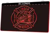 LC0433 Linden Fire Rescue Insegna luminosa incisione 3D