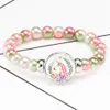 Pulsera de dibujos animados para niños, cadena de unicornio, joyería, pulseras de piedra, brazaletes de unicornio, regalo de cumpleaños, pulsera encantadora