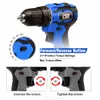 21V Electric Brushless Drill Cordless Screwdriver 40NM Drill Machine 2000mAh Battery Power Tools With Drill Bit By PROSTORMER 210719