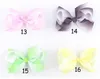 Little baby girls Halloween rainbow color satin bows children colorful hairpin head accessories kids wear 5 inch 210529