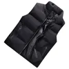 Gilet da uomo Moda Autunno Inverno Casual Cerniera Giacche senza maniche per uomo Cappotto tinta unita con tasche Casacos Stra22