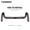 Toseek Road Bicycle Bicycle Carbon Handlebar Cycling Bike Parti manubri Road Manublebars 400420440 mm Routing esterno UD Matte6355717