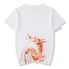Estate nuovo drago cinese totem tendenza marea marca cotone sciolto girocollo manica corta t-shirt da uomo casual mezza manica 210324