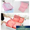 6pcs/set Travel Bag Organizer Pink Makeup Bag Organizer Suitcase Packing Cube Case Suitcase Set Travel Accessories Factory price expert design Quality Latest Style