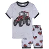 Baby Boy Girl Одежда для одежды футболка шорты 2 шт. Летний динозавр Русалка Digger Print Skithe костюм носить наряд пижамы бутик