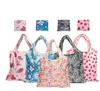 Portable environmental protection folding shopping Storage Bags floral cloth waterproof and reusable