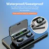 F9-5C TWS Bluetooth 5.0 Earphones 2200mAh Charging Box Wireless Headphone 9D Stereo Sports Waterproof Earbuds Headsets With Microphone
