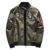 Male Bomber Jacket Men Army Military Pilot Badge Embroidery Baseball Double Sided Motorcycle Coat Big Size 5XL 6XL 211214