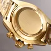 Modemän titta 40mm automatiska mekaniska klockor liv vattentätt guld armbandsur rostfritt stål rem hög kvalitet orologio di lusso armbandsur gåva