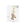 Cute Ice Skates Key Chain Bling Crystal Shoes Key Ring Gift for Love Couple Fashion Accessories