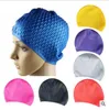 Élastique Étanche Bonnet De Natation Sport Cheveux Longs Couverture Oreilles Protéger Anti-dérapant slicone Bain Piscine Chapeau Pour Adulte Plongée Baignade Caoutchouc Caps gros