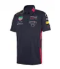 F1 Yarış Takım Elbise Erkek Kısa Kollu Yaka Polo Gömlek Motosiklet Takımı T-Shirt Araba Tulum Logo Özelleştirme