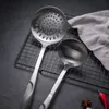 7 sztuk / zestaw 304 Ze Stali Nierdzewnej Naczynia Naczynia Naczynia Zestaw Naczynia Colander Spatula Łopata łyżka Narzędzia kuchenne Akcesoria kuchenne 210326