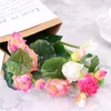 Decorative Flowers Wreaths 27cm Long Lotus Mixed Color Artificial Flower Lifelike Water Lily Micro Landscape For Wedding Pond Ga8591274