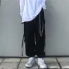 HOUZHOU Harajuku Techwear noir Cargo pantalon femmes Punk Streetwear mode coréenne Goth taille haute printemps grande taille pantalon 210915