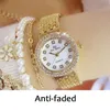 Wristwatches High Quality Fritillary Dial Watch Women Top Gold Ladies Waterproof Fashion Quartz Watches BS