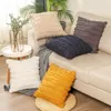 Coussin / oreiller décoratif Housse de coussin en lin de coton 45x45cm Fleurs coupées Case Home Decor Couvertures classiques européennes pour canapé-lit chaise