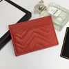 Bolso de tarjeta bancaria de calidad superior G Diseñador de lujo bolso de cuero de tarjeta bancaria para mujer mini titular de documento titular de cambio de moneda hombres delgados Mini clip de dinero Tarjeta de moda