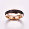 Anéis de casamento cor preta alta polimento 100 carboneto de tungstênio para homens bandas multitamanho anillos2458149