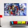 Pintura abstrata pintura a óleo fotos de parede para sala de estar decoração de casa abstrata arte colorida arte incorporada espíritos