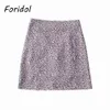 Side Slit Bodycon A-like Skirts Womens Leopard Print Fashion Short Mini Skirt Casual Summer Cara Bottons 210427