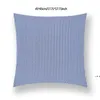 45 * 45cm Plaid Stripes Pillow Case Sofa Midja Kuddehölje Bildekoration Solid Färg Tjockad Kuddehus Hem Sängförsörjning RRE10711