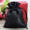 Satin Gift Bags Custom Packaging Jewelry Pouches Makeup Party Candy Silk Drawstring Sachet Pocket Reusable Sack Print Logo Wrap8983508