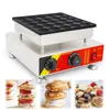 poffertjes maker mini pancake آلة dorayaki الشواية البسيطة كعكة صانع 110 فولت 220 فولت لا عصا 25 قطع الثقوب
