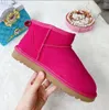 Winter Women's Fur Snow Boots Genuine Suede Leather Fashion Kids Ankle Boot Shoes US5854 Cotton Shoe