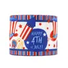 American Independence Day Ribbon 4 luglio regalo Pacchetto regalo Ribbon USA Patriotic FAI DA TE Accessorio per capelli 22mm / 10 metri Un rotolo GGA4317