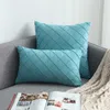 Cuscino/cuscino decorativo 1 pezzo moderno blu grigio rosa morbido cuscino nordico lavabile per la casa accogliente federa decorazione pelle scamosciata