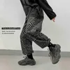 Full print zebra pattern casual pants men's spring and autumn style Korean loose nine-point pants casual hip hop trousers 210930