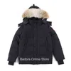 Vera pelliccia di coyote di alta qualità inverno uomo donna canadese Wyndhams Parka piumino d'oca caldo cappotto outwear antivento bomber spesso 211206