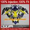 Injektionsform för Suzuki Body GSXR 600 750 CC 600CC 750cc GSXR600 K8 GSX-R750 88NO.13 GSXR-600 GSXR-750 08 09 10 GSXR750 GSX-R600 2008 2009 OEM Fairing White Glossy Blk