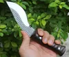 Oferta specjalna Stały Nóż Ostrza 9Cr18mov Satynowe Ostrza Pełna Tang Red Sandalwood Uchwyt Survival Tactical Noże ze skórzaną osłoną
