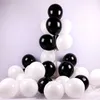 100 stks 5inch 10 inch 12 inch zwart wit latex ballonnen verjaardag bruiloft decoraties lucht helium kinderen geschenken baloons 210610