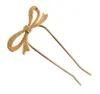 弓を持つ金属u形のヘアピン髪の棒のフォークスティックバンピン合金2プロングクリップシグニオンスタイリング