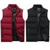 Men's Vests Vest Fall/winter Down Cotton Warm Male Waistcoat Custom LOGO Size