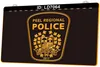 LD7064 Peel Regional Police 3D Engraving LED Light Sign Wholesale Retail