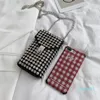 Omuz Çantaları Lüks Elmas Blingbling Cep Telefonu Çanta Kadın 2021 Tasarımcı Zincir Crossbody Kadın Bel Paketi Sandığı 7400