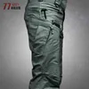 Taktisk lastbyxor Män militär Vattentät Swat Combat Byxor Man Multipel Pocket Andningsbara Army Pant Mens Arbeta Joggers 210723