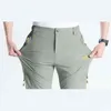 Män Casual Sweatpants Andas Loose Outdoor Quick Dry Pants Mens Mountain Climbing Trekking Vattentät Full Length Byxor G0104