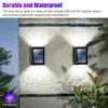 Solar Lights Outdoor Smart Waterproof Wall Lamp Powered Sunlight For Garden Decoration Wireless Street Courtyard Lamps