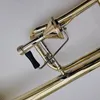 Produit réel MARGEWATE Bb-F # Tune Tenor Trombone Or Laiton Plaqué Instrument de Musique Professionnel Avec Étui Accessoires