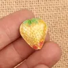 10st CLOISONNE ENAMEL FILIGREE Strawberry Beads Charm Diy Jewelry Maket Supplies Pendant ￶rh￤ngen Halsband Armband Tillbeh￶r